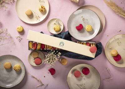 Boîtes montées macarons