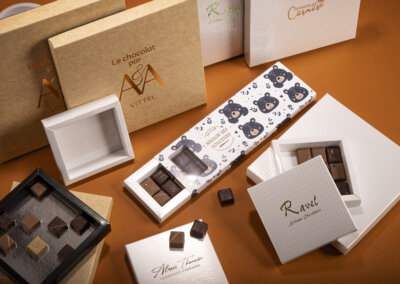 Boîtes montées chocolats