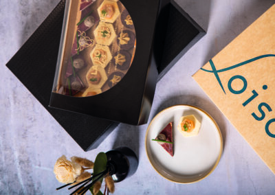 Support plat traiteur + boîte montée