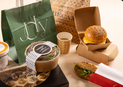 Emballages ventes à emporter